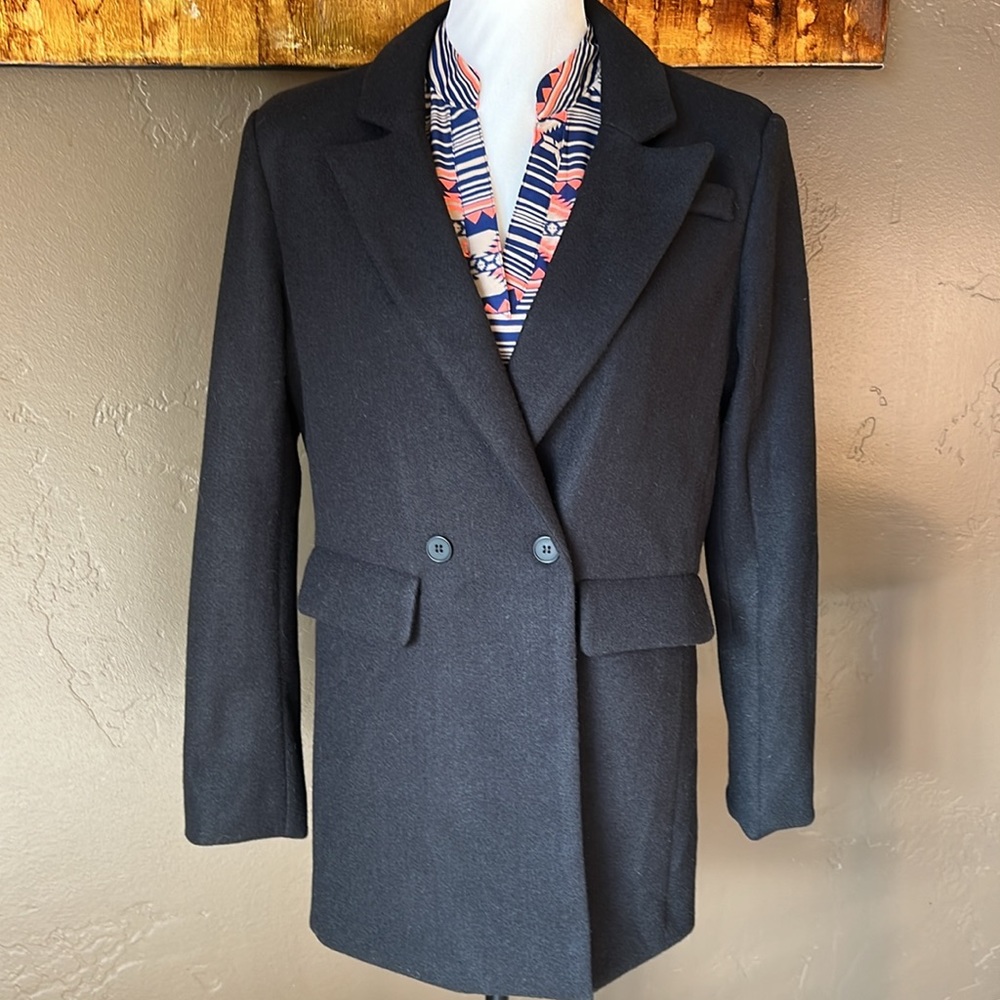 New SHEIN Black Lined Long Blazer